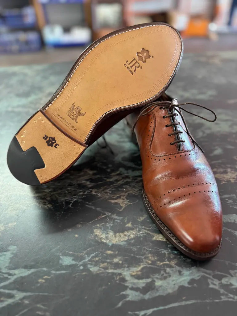 JR Leather Full Soles with Combination Heels