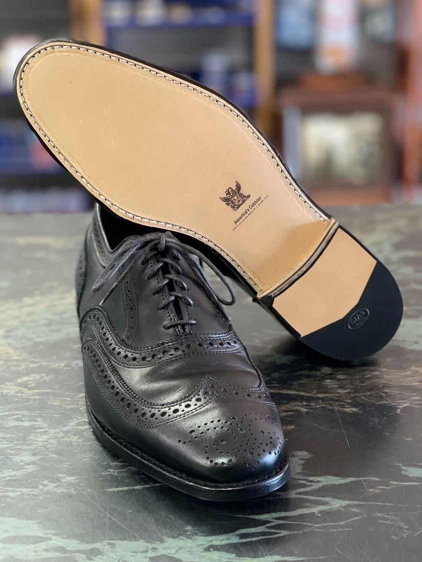 Leather Full Soles with Combination Heel - Main Image